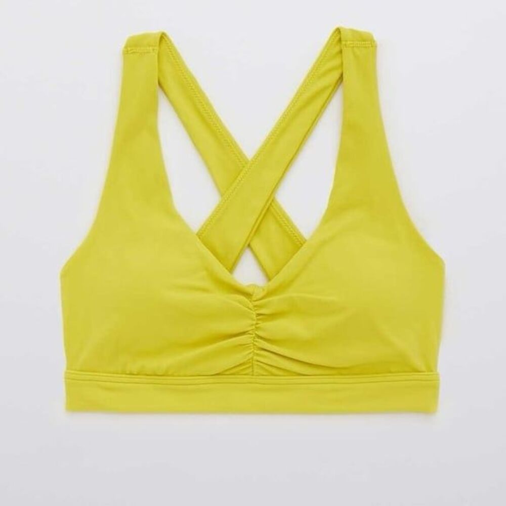OFFLINE By Aerie Real Me Ruched Sports Bra Size Small